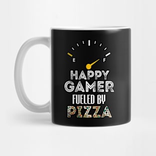 Funny Saying For Gamer Happy Gamer Fueled by Pizza Mug